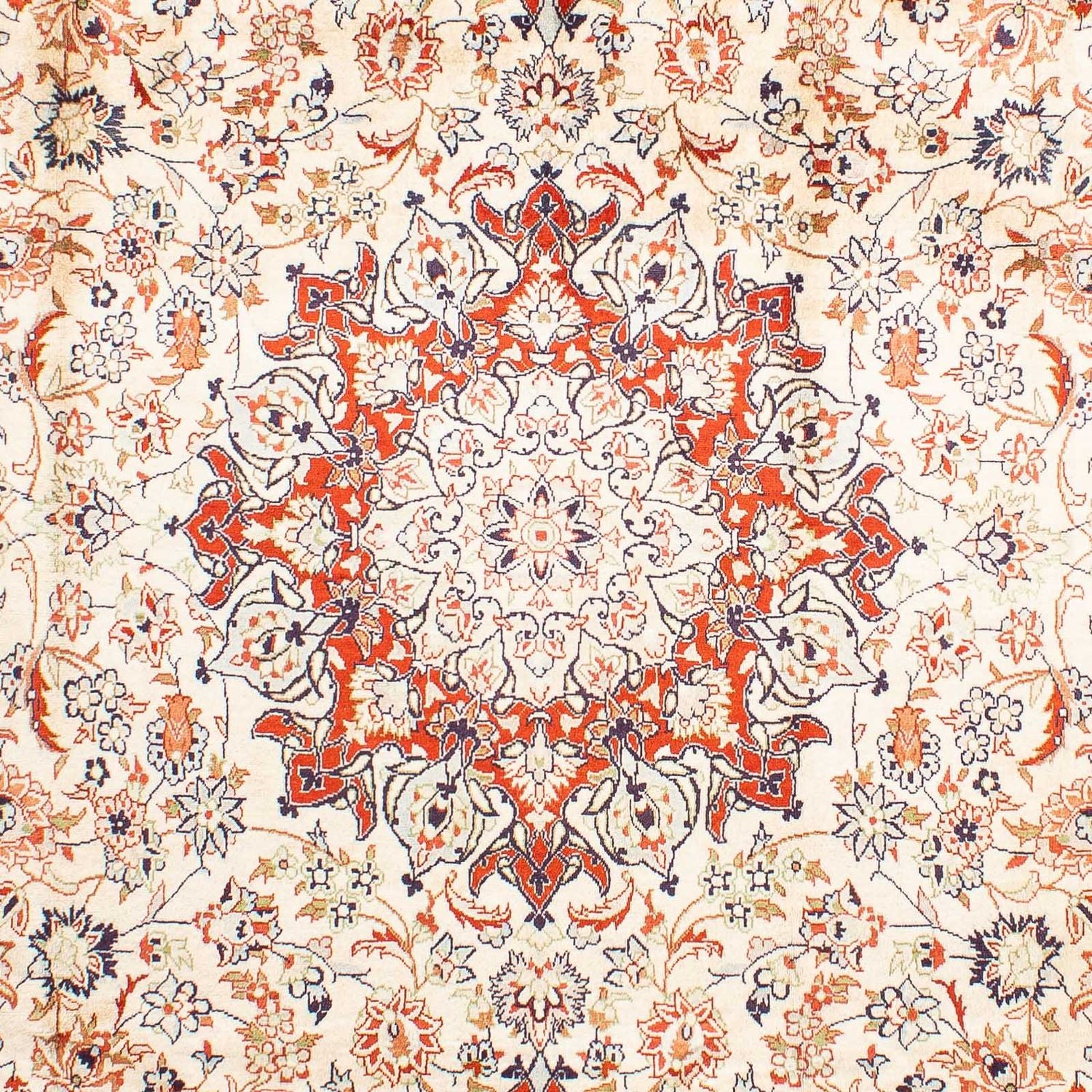 Tapis persan - Keshan - 305 x 207 cm - beige