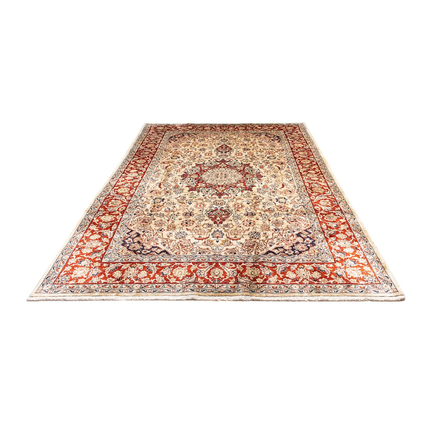 Tapis persan - Keshan - 305 x 207 cm - beige