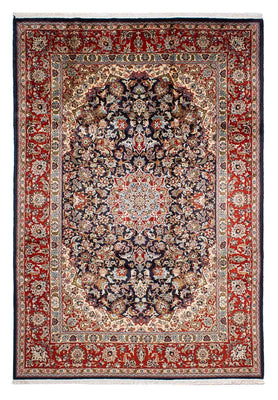 Tapis persan - Keshan - 299 x 205 cm - bleu foncé