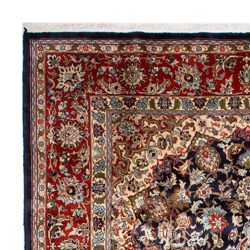 Tapis persan - Keshan - 299 x 205 cm - bleu foncé