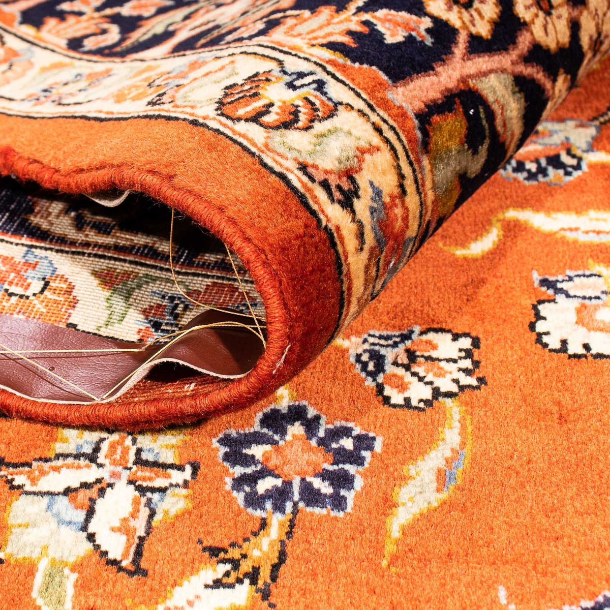 Tapis persan - Keshan - 276 x 215 cm - rouille