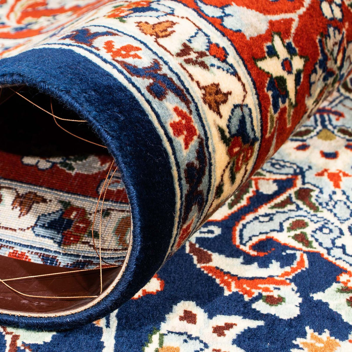 Tapis persan - Classique - 302 x 214 cm - bleu foncé