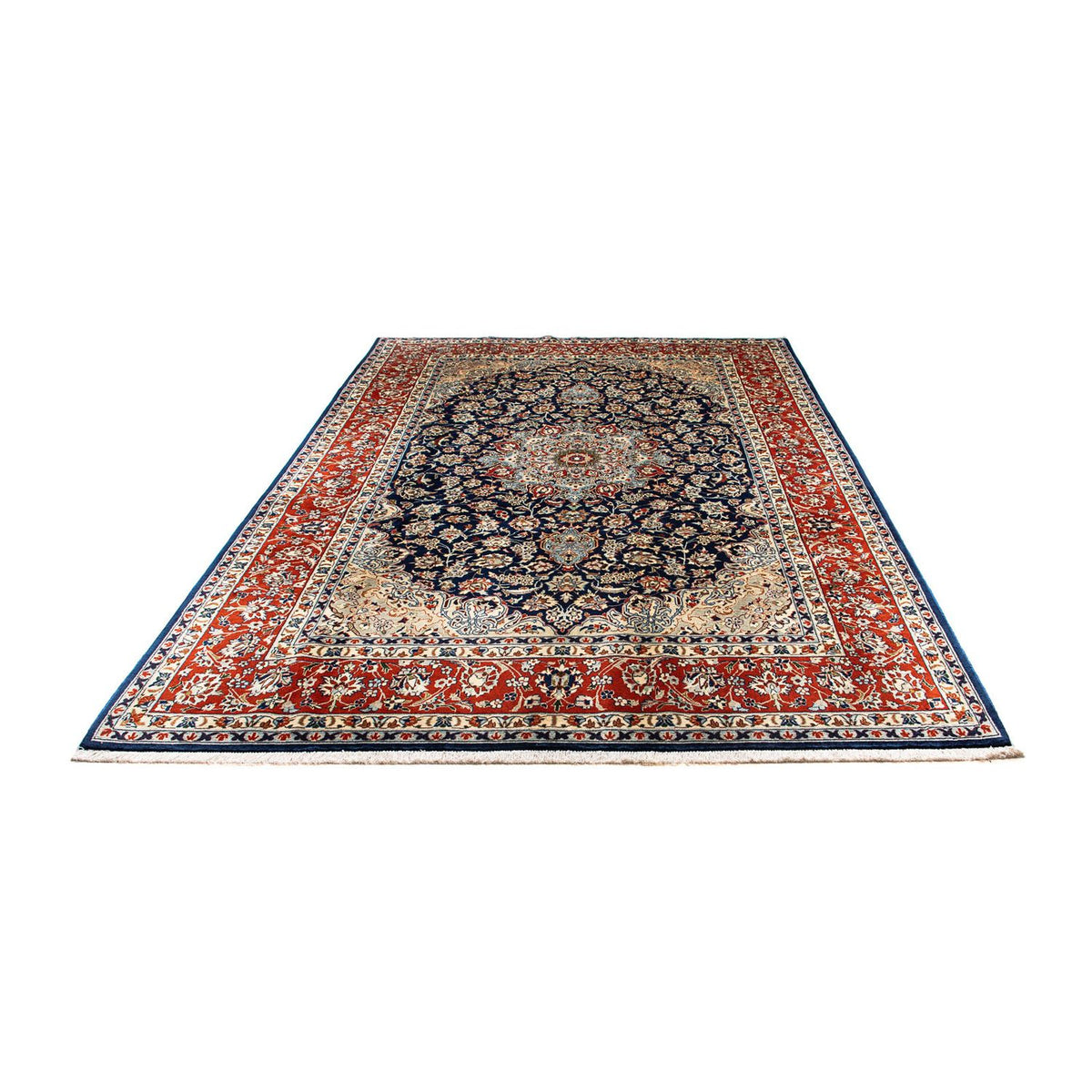 Tapis persan - Classique - 302 x 214 cm - bleu foncé