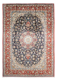 Tapis persan - Keshan - 293 x 208 cm - bleu foncé