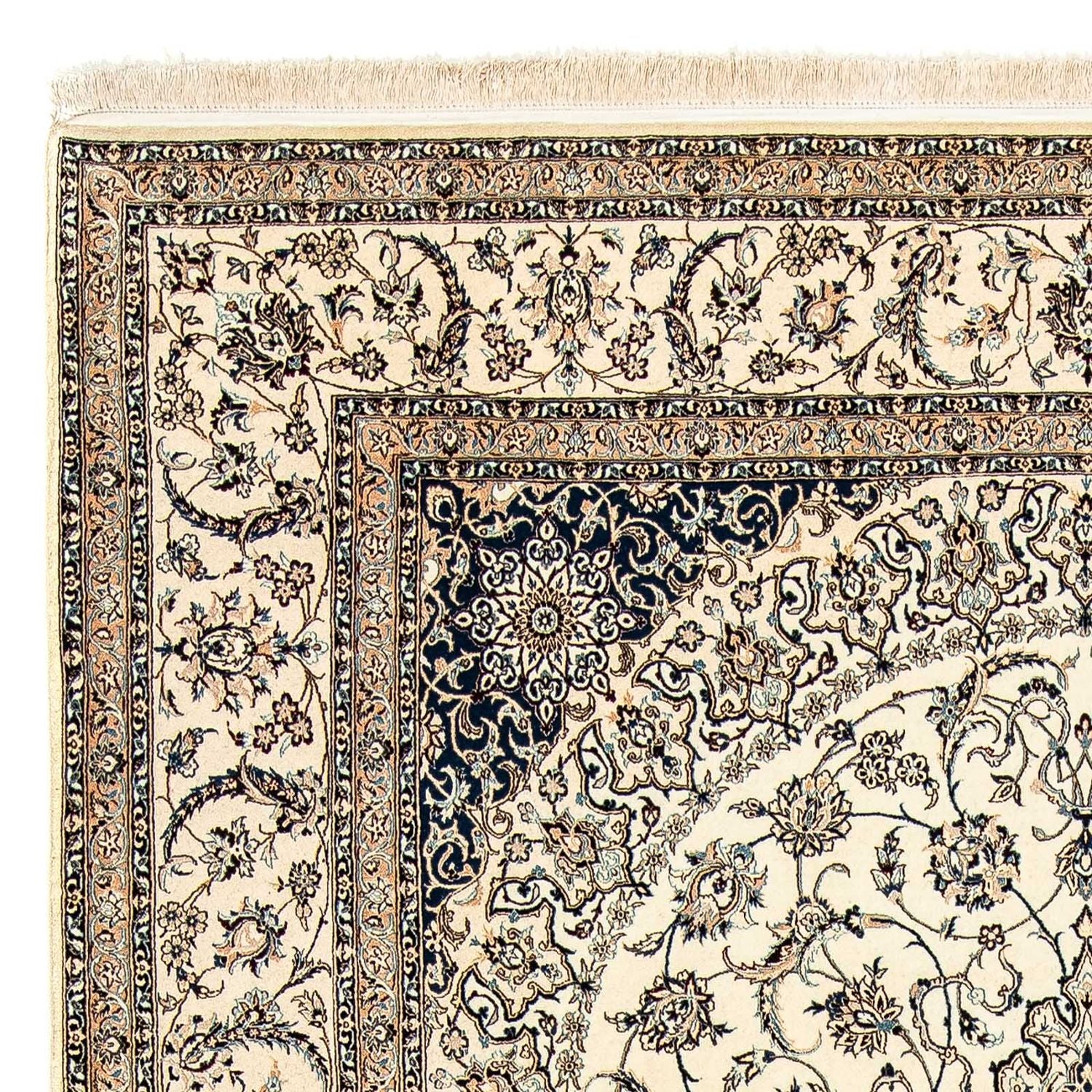 Tapis persan - Nain - Premium - 306 x 203 cm - beige