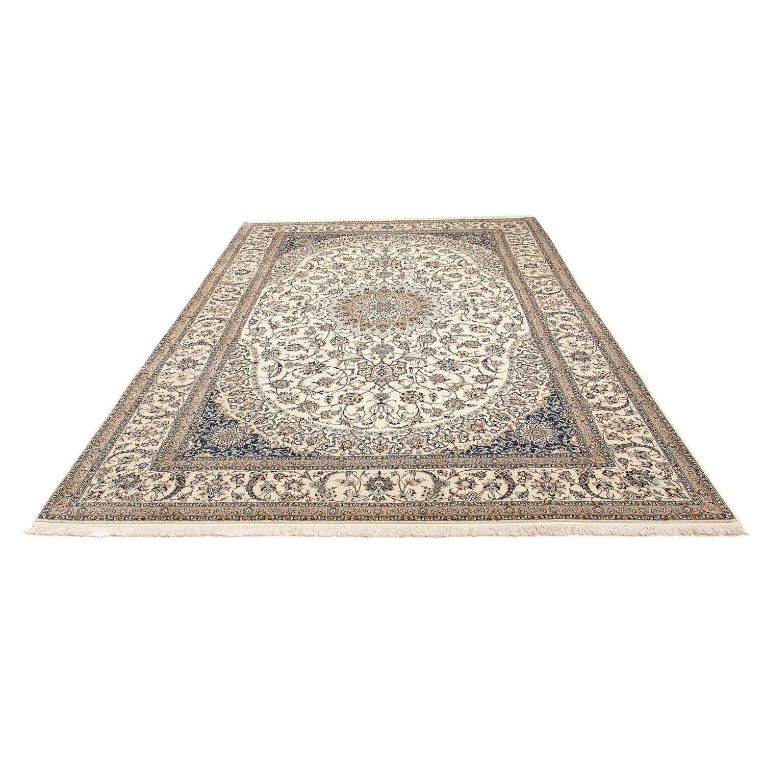 Tapis persan - Nain - Premium - 306 x 203 cm - beige