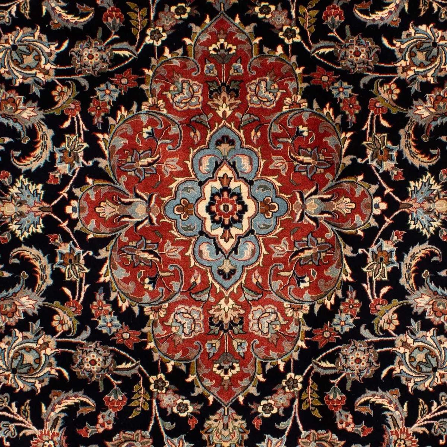 Tapis persan - Classique - 292 x 203 cm - bleu foncé
