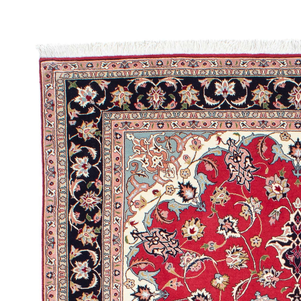 Tapis persan - Tabriz - 201 x 151 cm - rouge