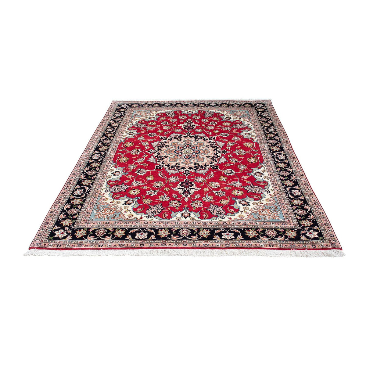 Tapis persan - Tabriz - 201 x 151 cm - rouge