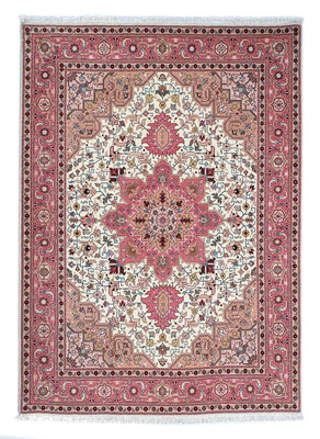 Tapis persan - Tabriz - Premium - 213 x 152 cm - beige