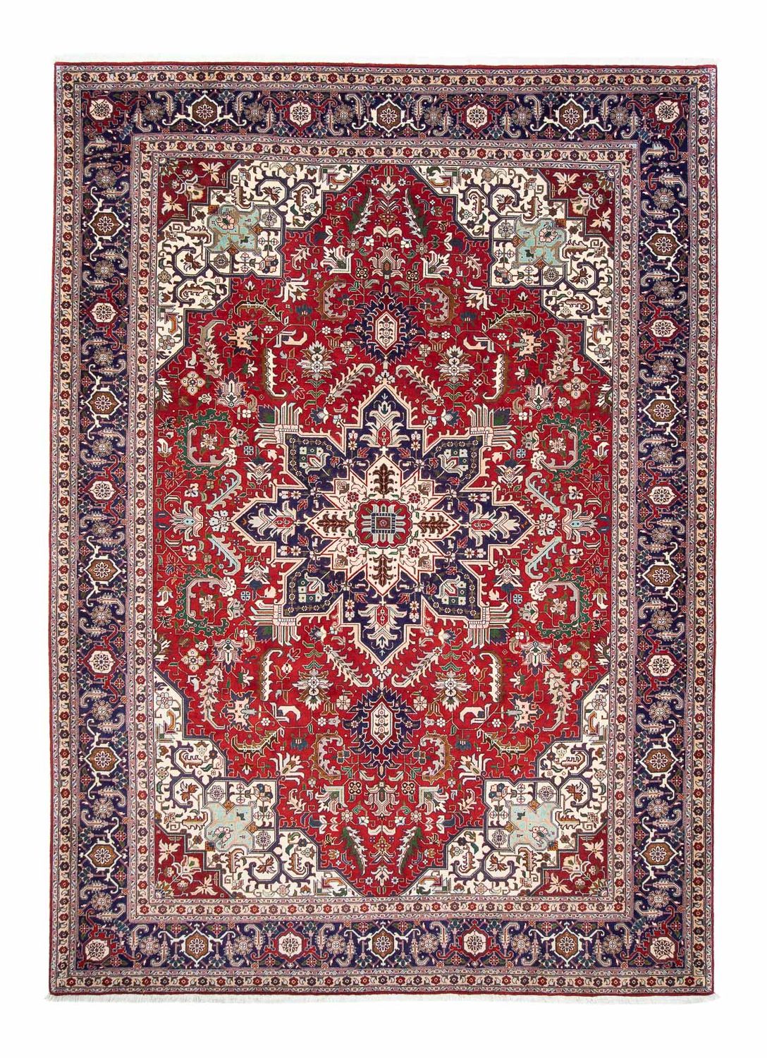 Tapis persan - Tabriz - Royal - 297 x 204 cm - rouge foncé