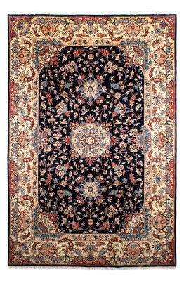 Tapis persan - Classique - 298 x 196 cm - bleu foncé
