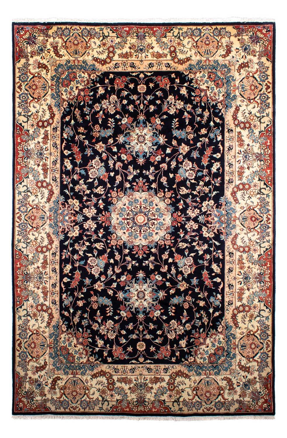 Tapis persan - Classique - 298 x 196 cm - bleu foncé