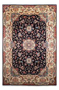 Tapis persan - Classique - 298 x 196 cm - bleu foncé