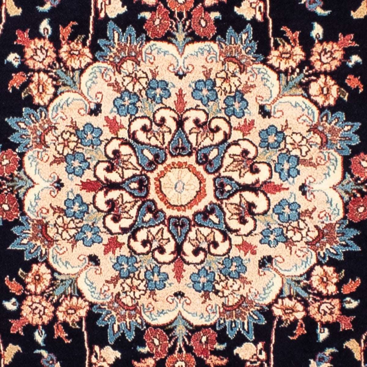 Tapis persan - Classique - 298 x 196 cm - bleu foncé