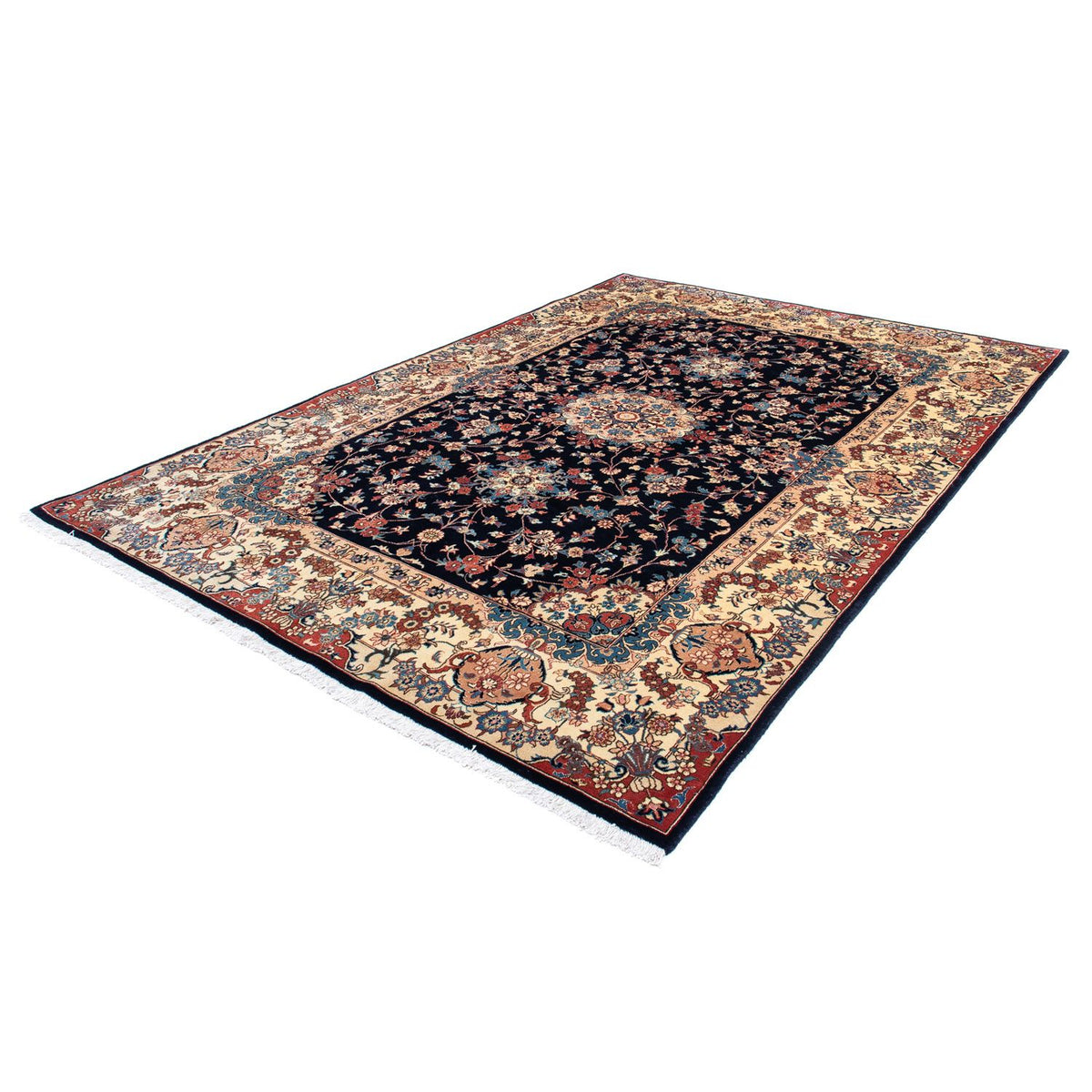 Tapis persan - Classique - 298 x 196 cm - bleu foncé