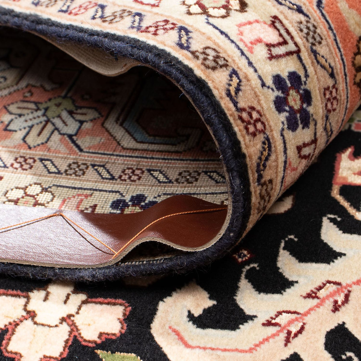 Tapis persan - Tabriz - Royal - 306 x 208 cm - bleu foncé