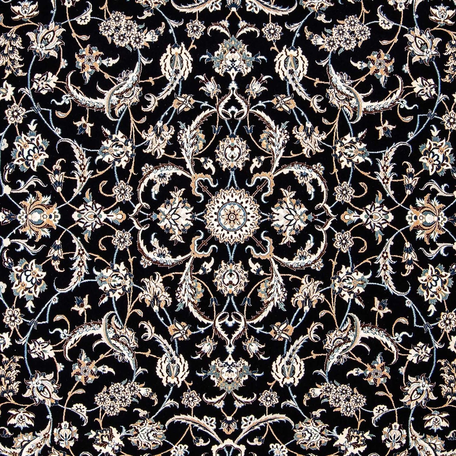 Tapis persan - Nain - Premium - 297 x 206 cm - bleu foncé