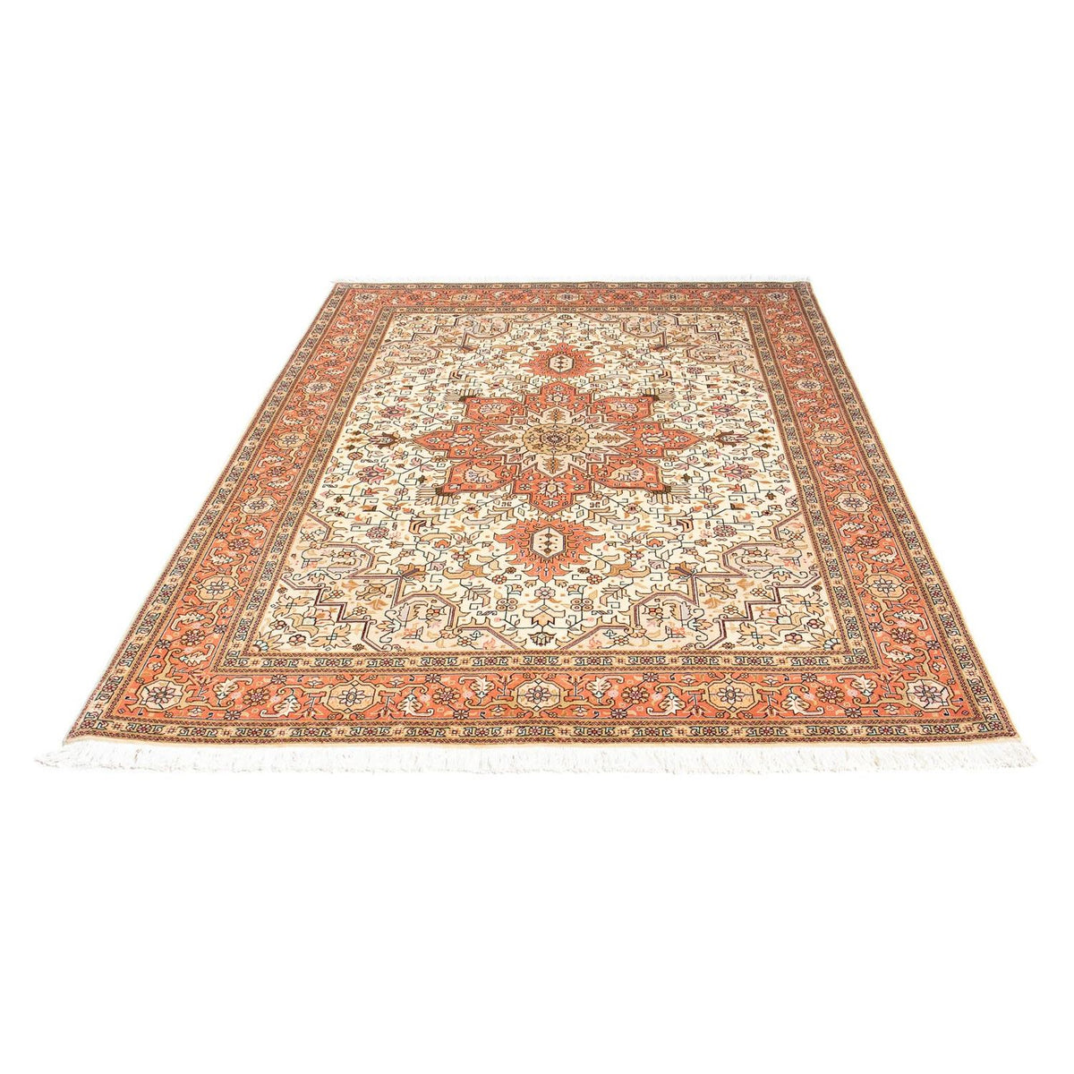 Tapis persan - Tabriz - Royal - 202 x 152 cm - beige