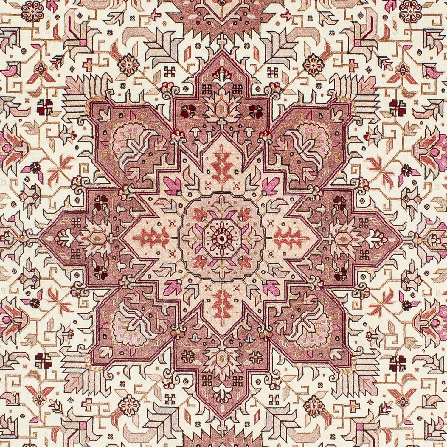 Tapis persan - Tabriz - Royal - 207 x 149 cm - beige