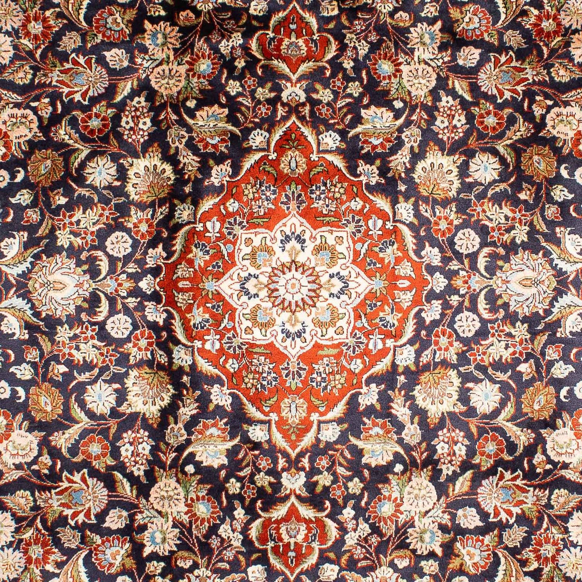 Tapis persan - Classique - 297 x 210 cm - bleu foncé