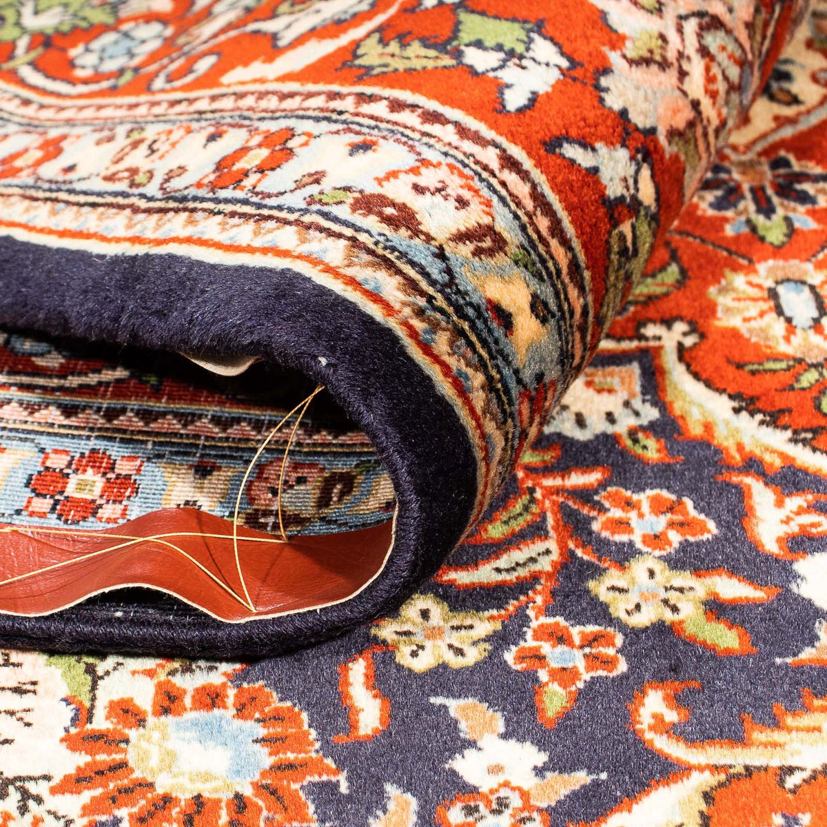 Tapis persan - Classique - 297 x 210 cm - bleu foncé