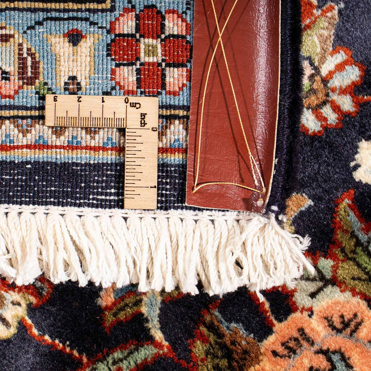 Tapis persan - Classique - 297 x 210 cm - bleu foncé