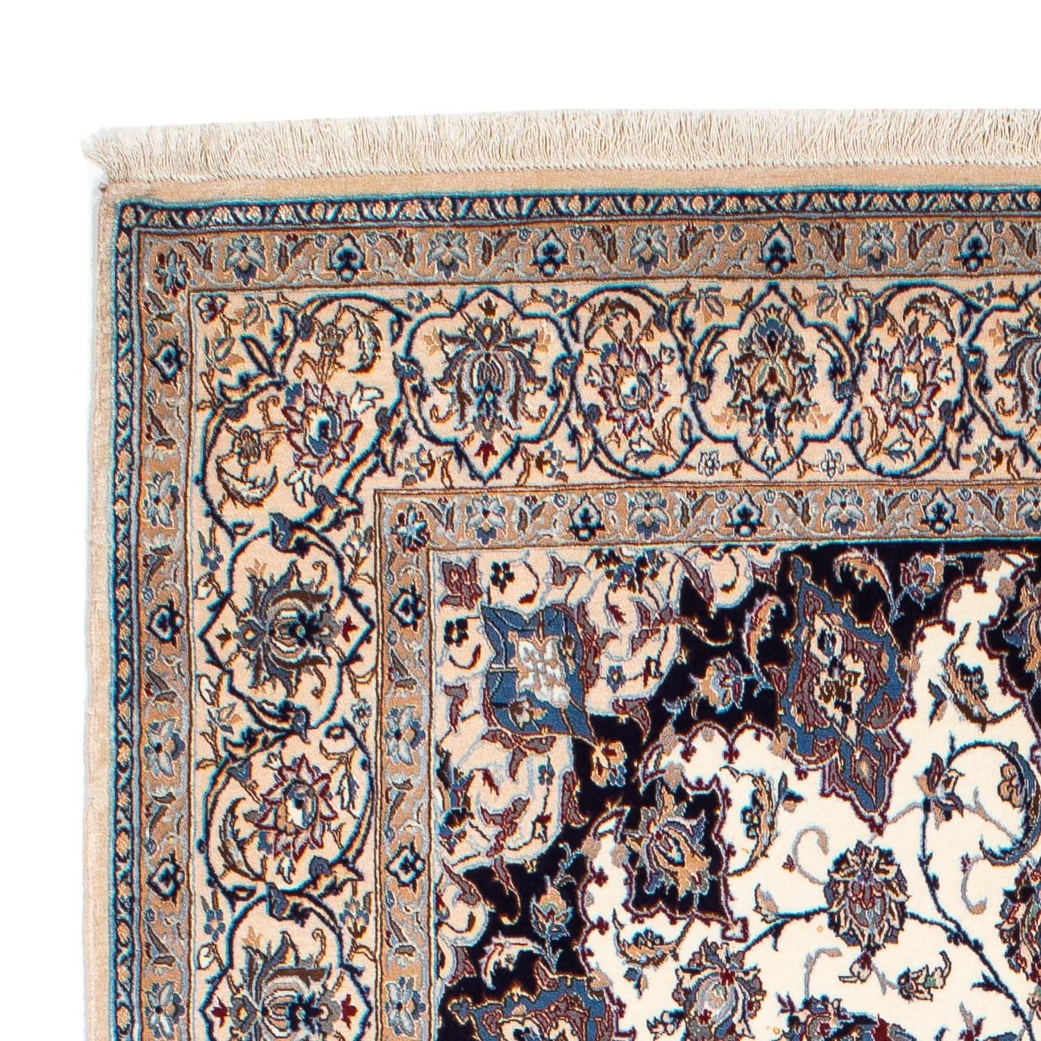 Tapis persan - Nain - Premium - 247 x 148 cm - beige