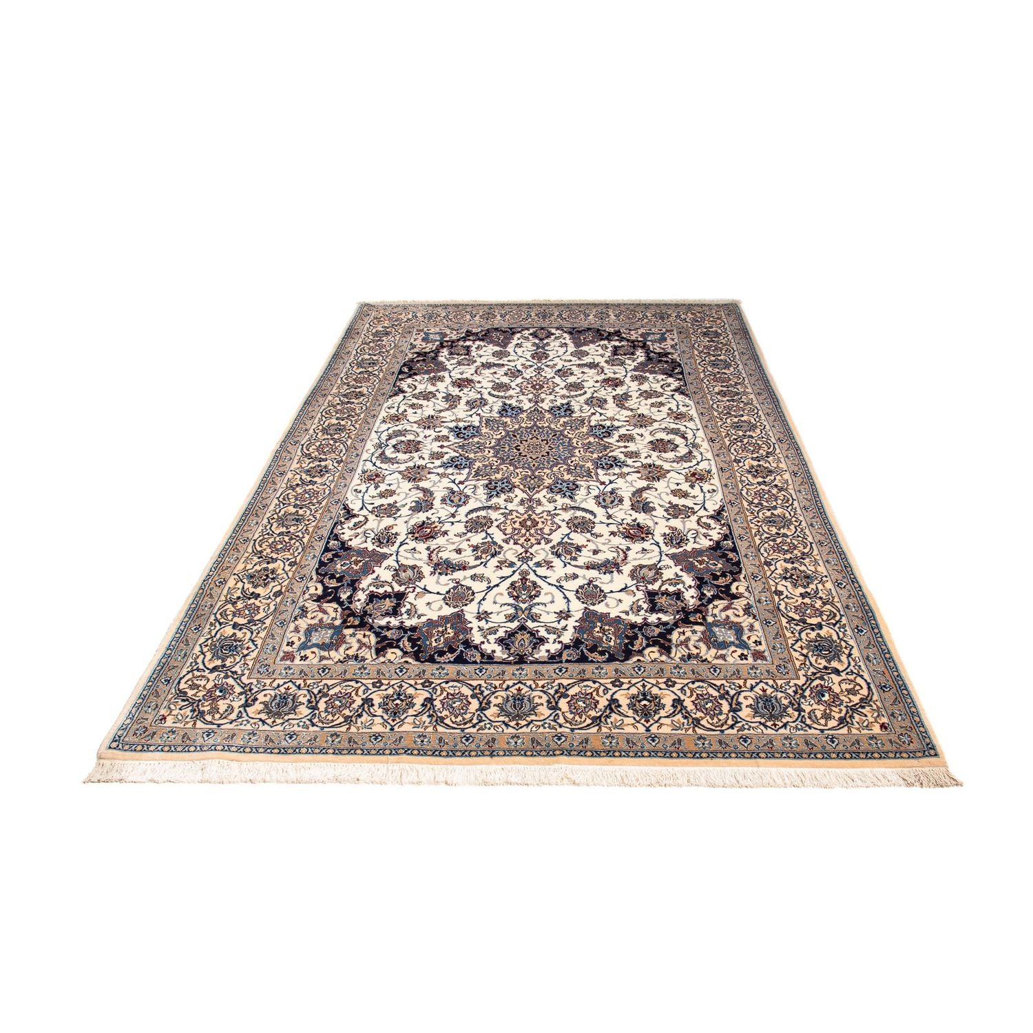 Tapis persan - Nain - Premium - 247 x 148 cm - beige