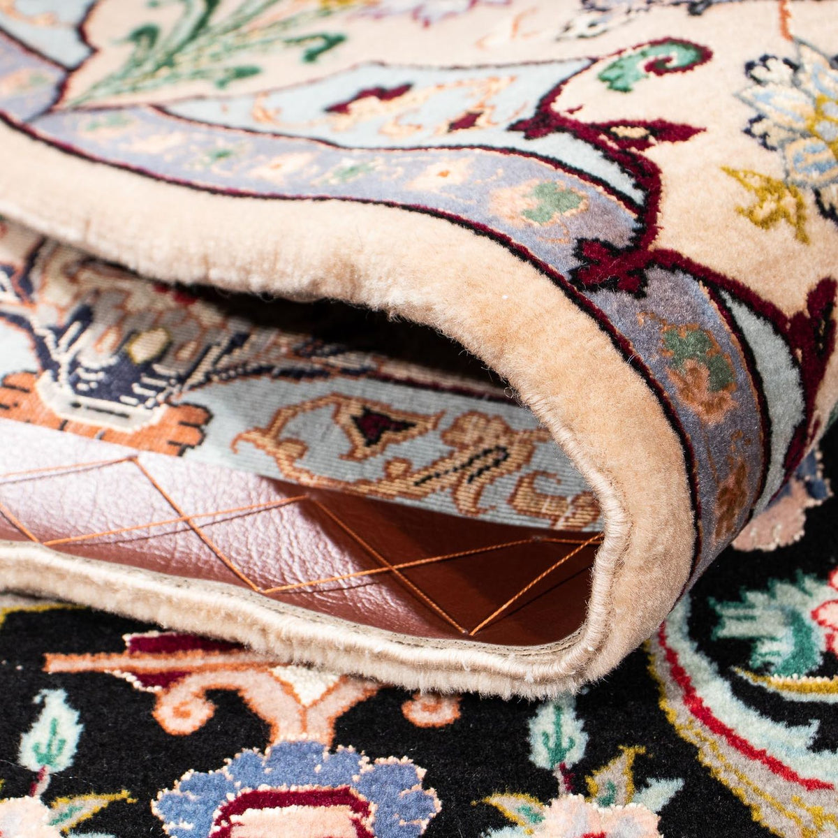 Tapis persan - Isfahan - Premium - 233 x 156 cm - bleu foncé