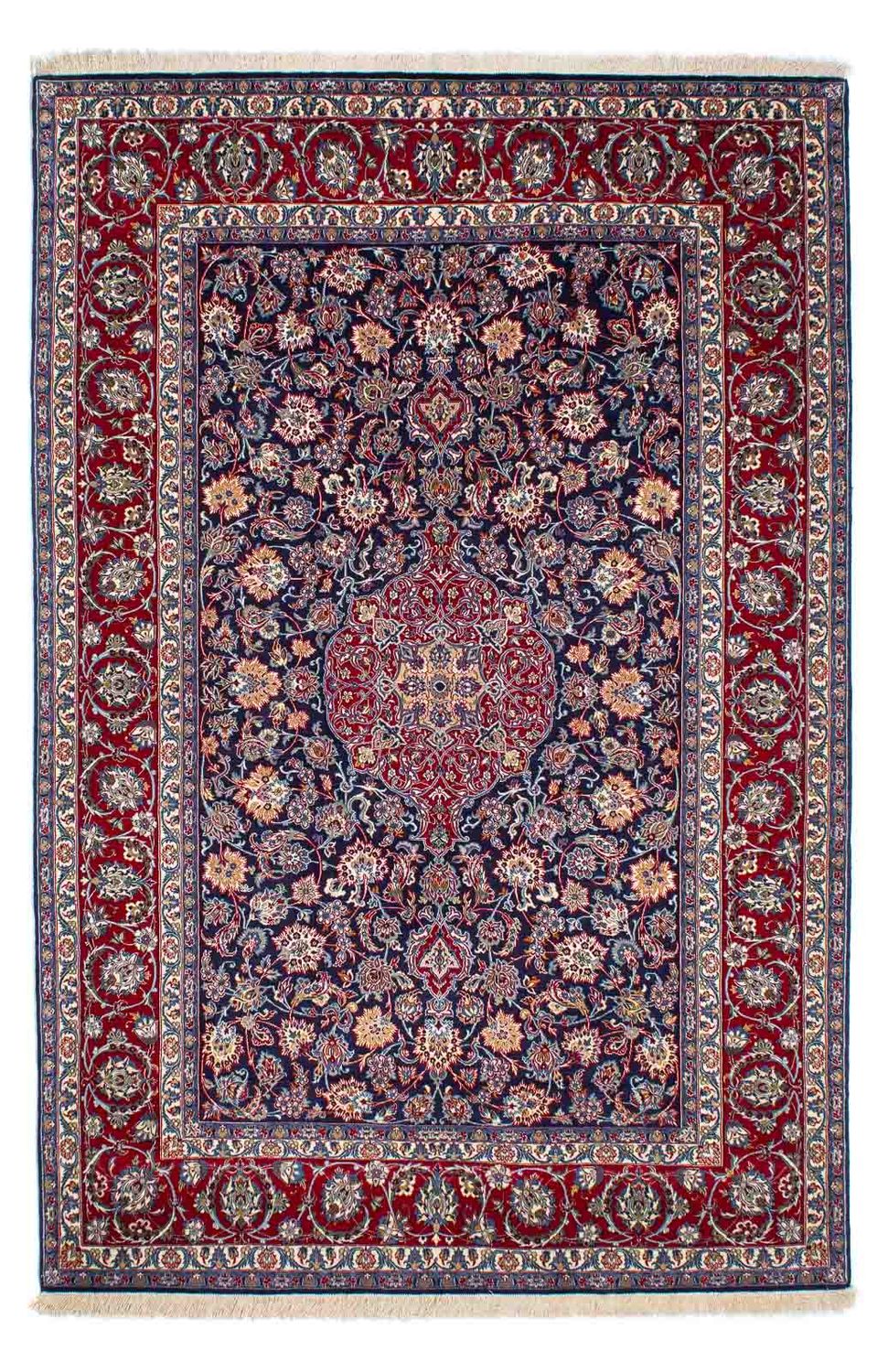 Tapis persan - Isfahan - Premium - 238 x 171 cm - bleu foncé
