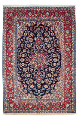Tapis persan - Isfahan - Premium - 233 x 155 cm - bleu foncé
