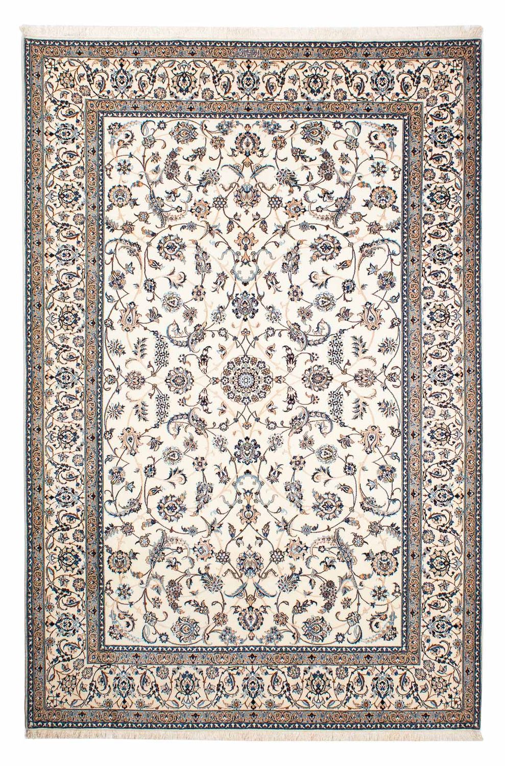 Tapis persan - Nain - Royal - 263 x 176 cm - beige