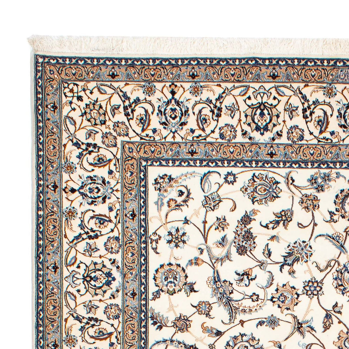 Tapis persan - Nain - Royal - 263 x 176 cm - beige