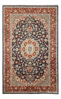 Tapis persan - Royal - 294 x 203 cm - bleu foncé