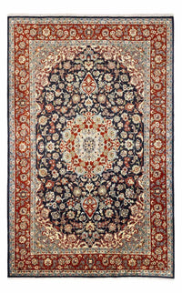 Tapis persan - Royal - 294 x 203 cm - bleu foncé
