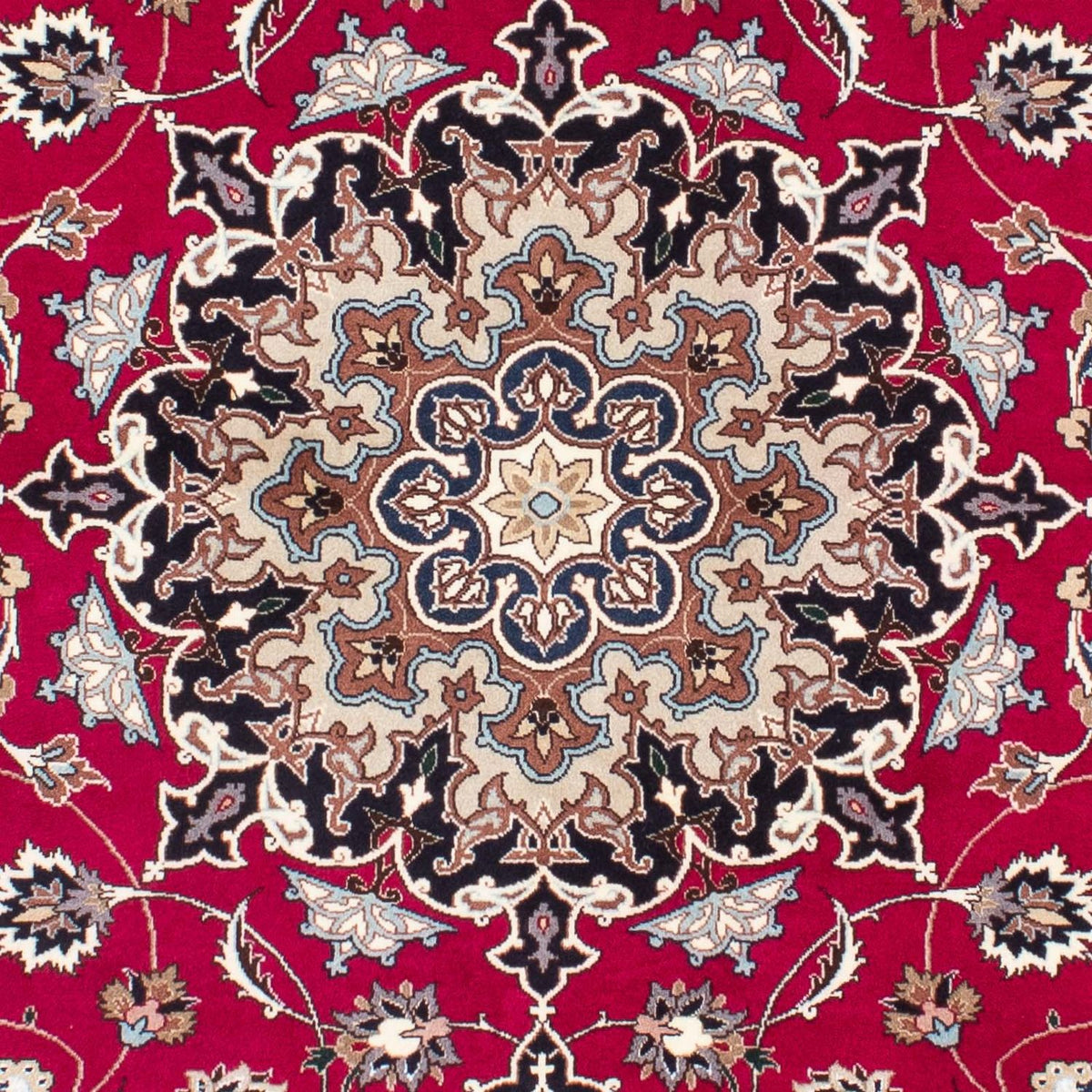 Tapis persan - Tabriz - Royal - 200 x 155 cm - rouge foncé