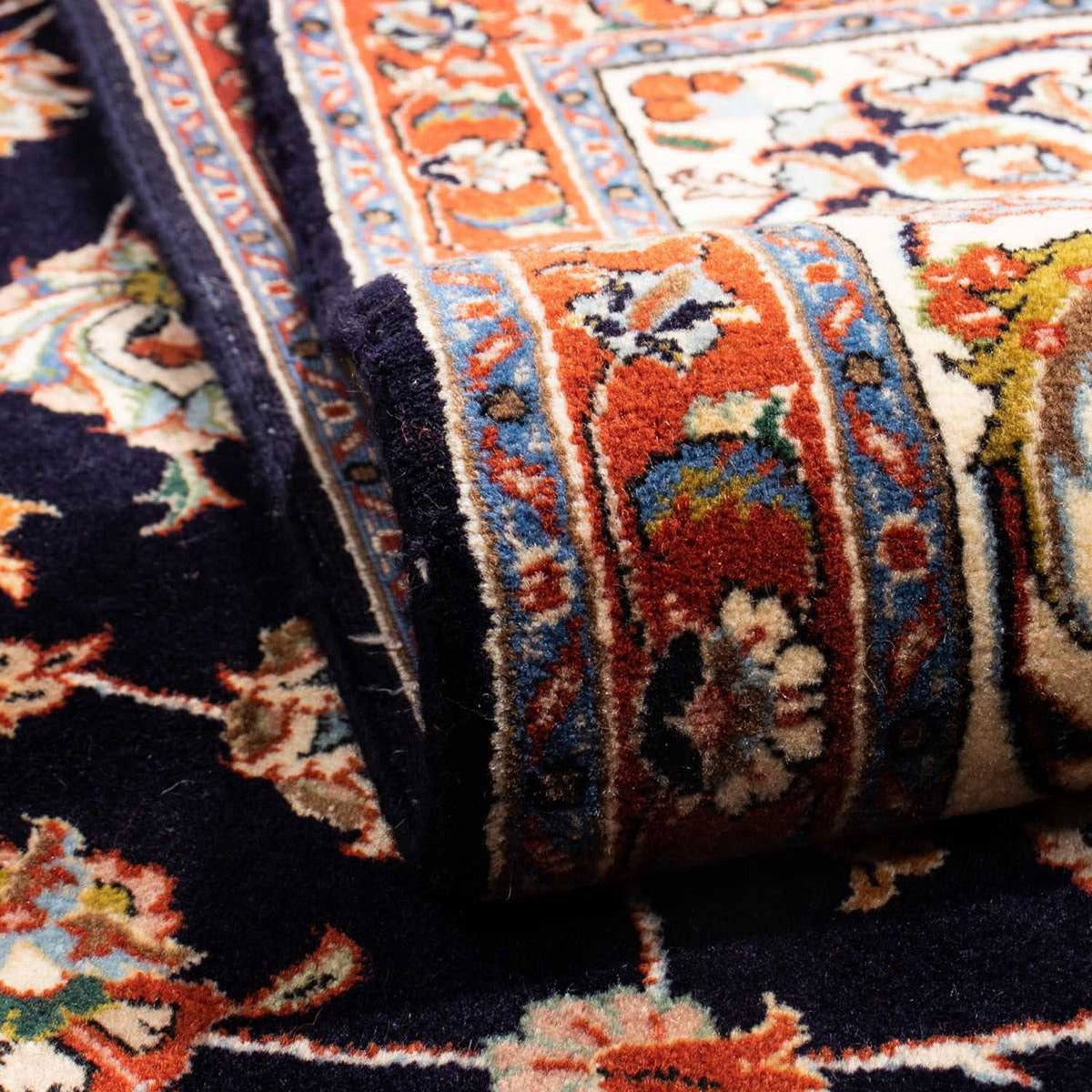 Tapis persan - Classique - 285 x 193 cm - bleu foncé