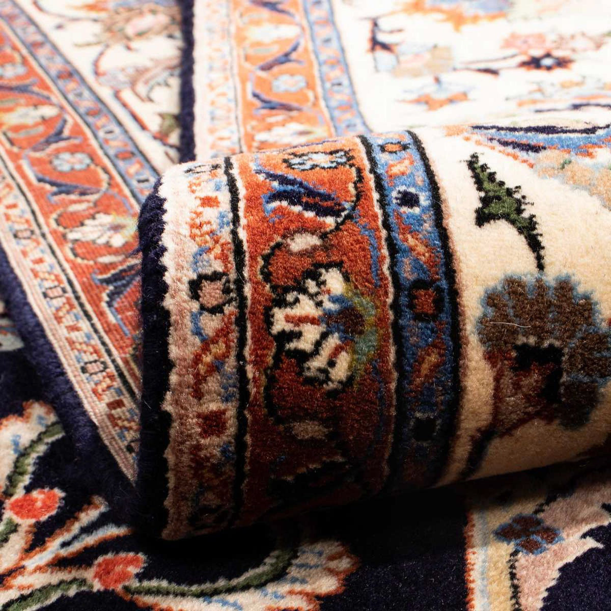 Tapis persan - Classique - 290 x 194 cm - bleu foncé