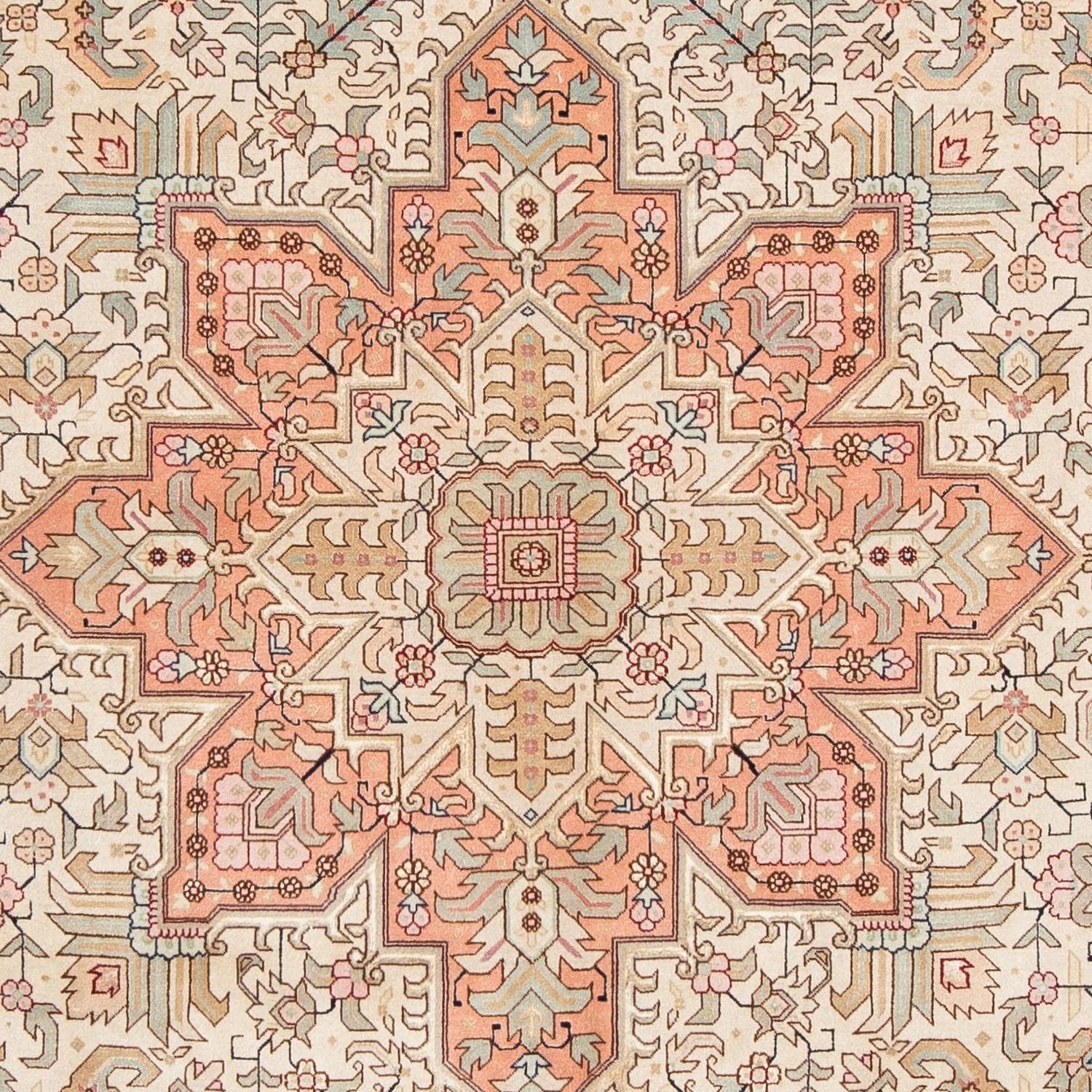 Tapis persan - Tabriz - Royal - 302 x 205 cm - beige