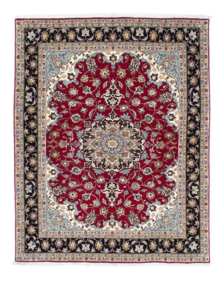 Tapis persan - Tabriz - Royal - 198 x 155 cm - rouge foncé