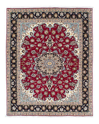Tapis persan - Tabriz - Royal - 198 x 155 cm - rouge foncé