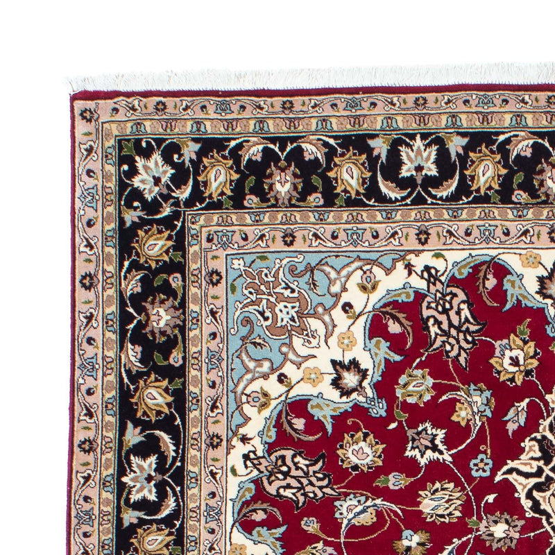Tapis persan - Tabriz - Royal - 198 x 155 cm - rouge foncé