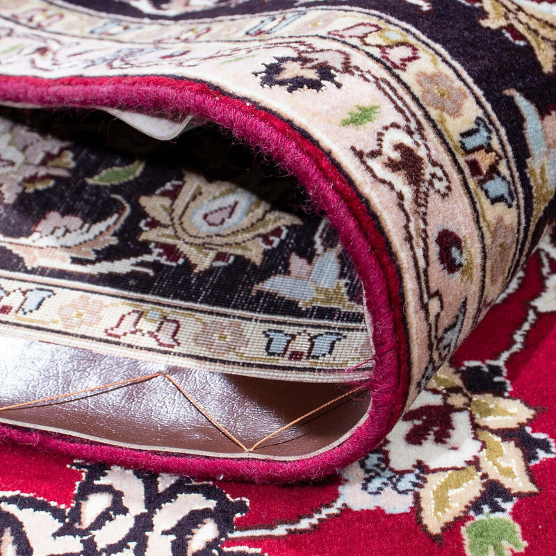 Tapis persan - Tabriz - Royal - 198 x 155 cm - rouge foncé