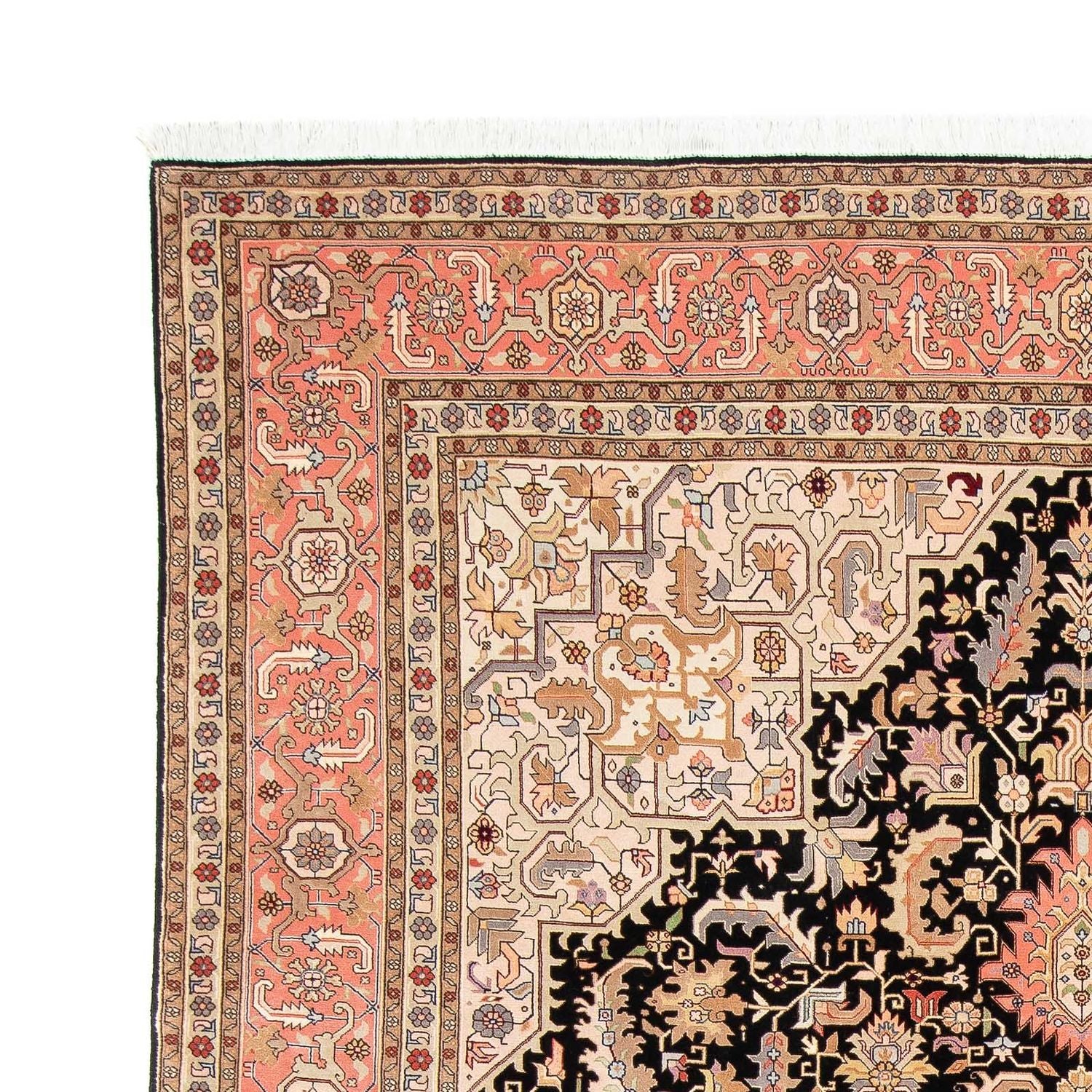 Tapis persan - Tabriz - Royal - 311 x 204 cm - bleu foncé