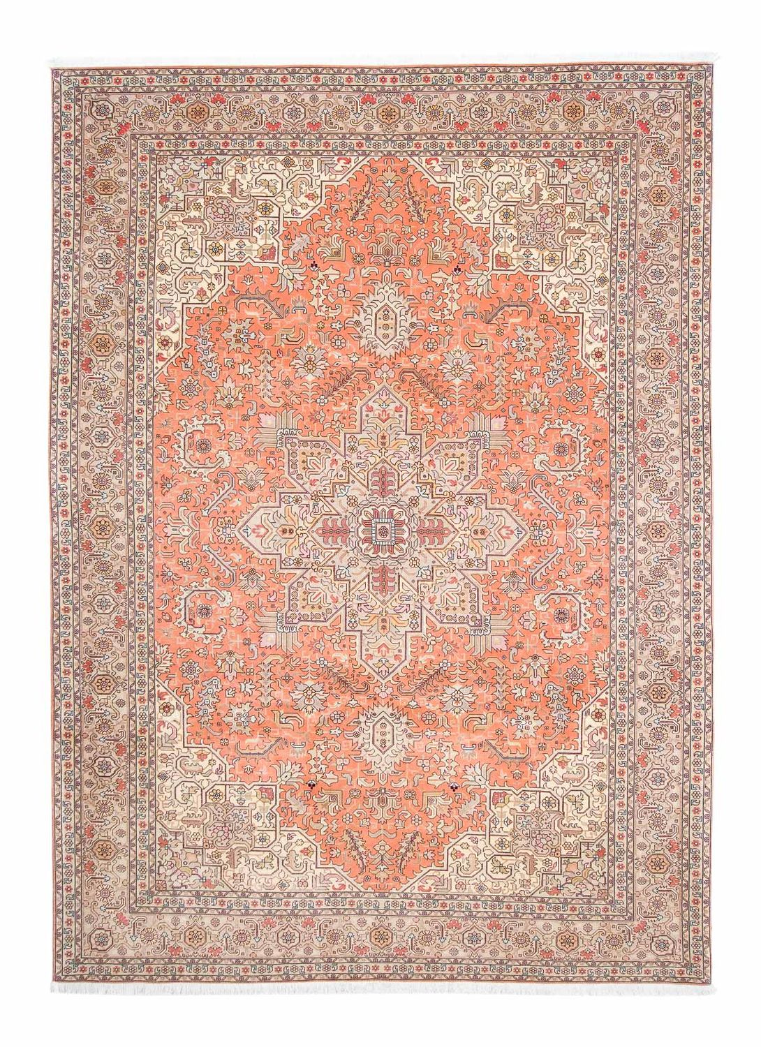 Tapis persan - Tabriz - Royal - 302 x 206 cm - rouge clair
