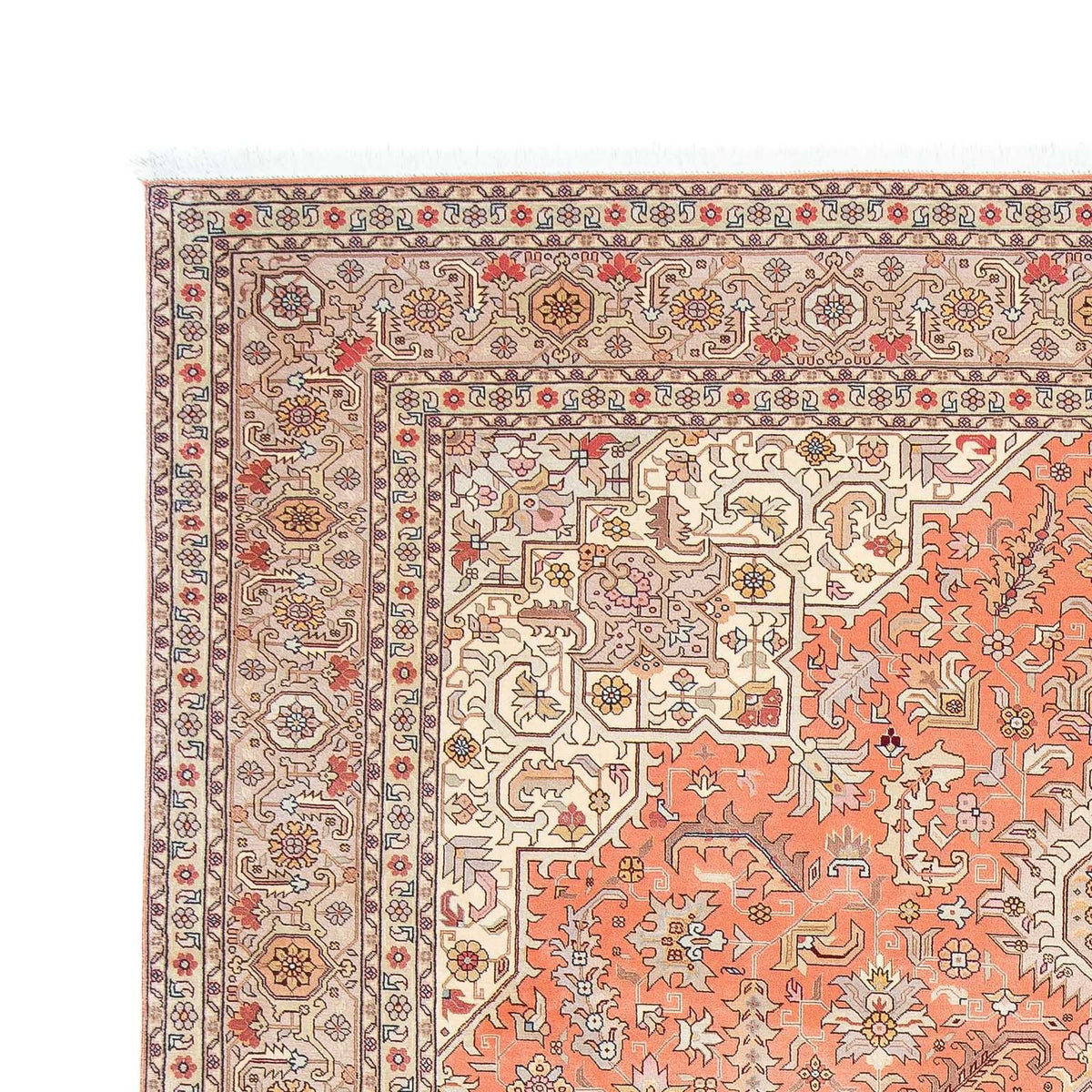 Tapis persan - Tabriz - Royal - 302 x 206 cm - rouge clair