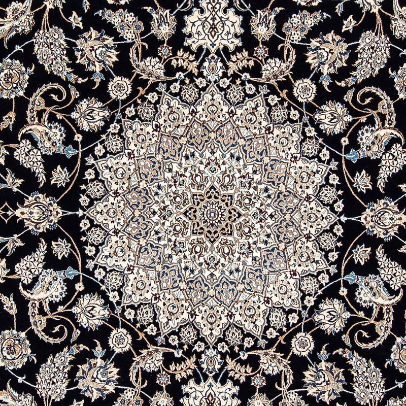 Tapis persan - Nain - Premium - 310 x 202 cm - bleu foncé