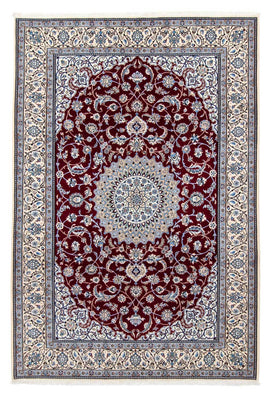 Tapis persan - Nain - Royal - 298 x 206 cm - rouge foncé