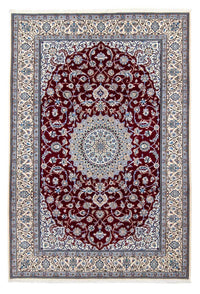 Tapis persan - Nain - Royal - 298 x 206 cm - rouge foncé